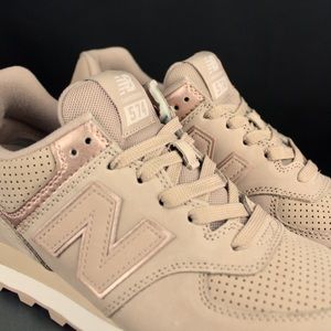 new balance 574 polished nubuck